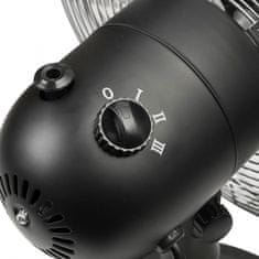 TWM Stolní ventilátor Retro 35W 35 cm černá ocel