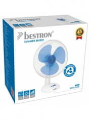 TWM stolní ventilátor 45W 45 cm ocelová bílá