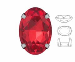 Izabaro 4ks crystal light siam red 227 oval fancy stone