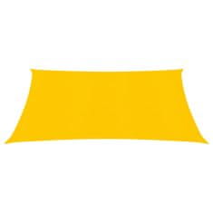 Greatstore Stínící plachta 160 g/m2 žlutá 3,6 x 3,6 m HDPE