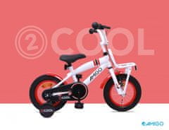 Amigo 2Cool dětské kolo pro kluky, 12", bílé