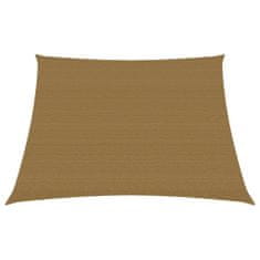 Greatstore Stínící plachta 160 g/m2 taupe 3/4 x 2 m HDPE