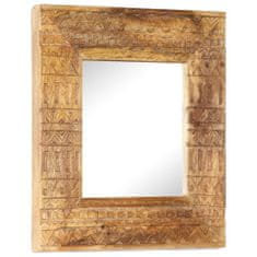 Vidaxl Ručně vyřezávané zrcadlo 50 x 50 x 11 cm masivní mangovník