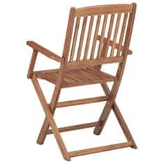 Vidaxl Skládací zahradní židle 8 ks masivní akáciové dřevo