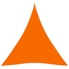 Greatstore Stínící plachta oxfordská látka trojúhelníková 3x3x3 m oranžová