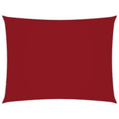 Greatstore Stínící plachta oxfordská látka obdélníková 2 x 3 m červená