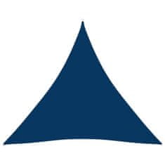 Greatstore Stínící plachta oxfordská látka trojúhelníková 3x3x3 m modrá