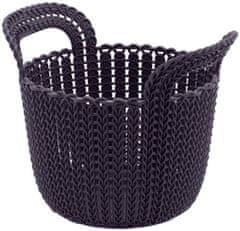 shumee Košík kulatý KNIT - S - fialový