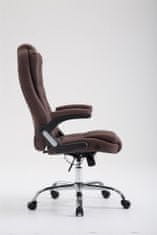 BHM Germany Kancelářská židle Thor, textil, hnědá