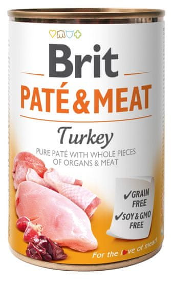 Brit Paté & Meat Turkey 6x400g