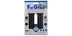 Oxford gripy Fat grips s větší vnějším průměrem, OXFORD (černá pryž, tvrdost pryže medium, na řidítka o průměru 22 mm, pár) OX605