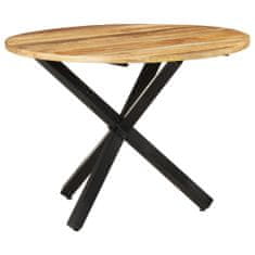 Vidaxl Jídelní stůl kulatý 100 x 100 x 75 cm hrubé mangovníkové dřevo