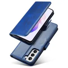 IZMAEL Magnetické Pouzdro Elegant pro Samsung Galaxy S21 FE - Tmavě Modrá KP24794