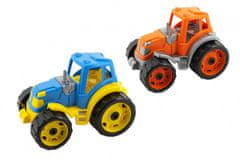 Teddies  Traktor 24x16cm plast na volný chod 2 barvy 12m+