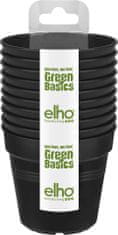 Elho květináč Green Basics set 10 ks - living black 7,5 cm