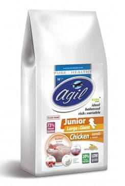 Agil Junior Large&Giant Low Grain Chicken, Lamb, 10kg