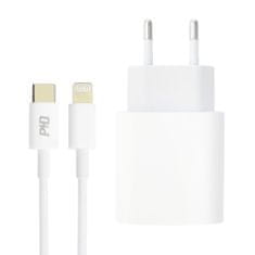 MG Wall Charger USB-C síťová nabíječka PD 20W + kabel USB-C / Lightning 1m, bíla