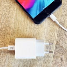 MG Wall Charger USB-C síťová nabíječka PD 20W + kabel USB-C / Lightning 1m, bíla