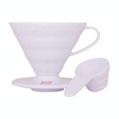 Hario Dripper V60-02 plastový bílý