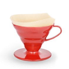 Hario Dripper V60-02 plastový červený