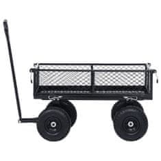 Greatstore Zahradní ruční vozík černý 250 kg