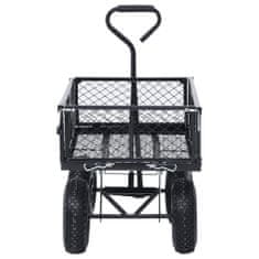 Greatstore Zahradní ruční vozík černý 250 kg