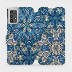 Mobiwear Flip pouzdro na mobil Samsung Galaxy A32 LTE - V108P Modré mandala květy