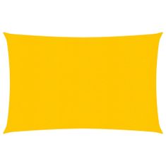 Greatstore Stínící plachta 160 g/m2 žlutá 3 x 4,5 m HDPE