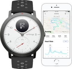 Withings Steel HR Sport, bílá