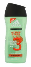 Adidas 250ml 3in1 active start, sprchový gel