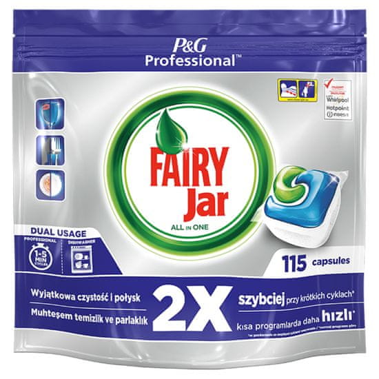 Jar Fairy Professional All-in-1 kapsle do myčky 115ks