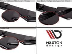 Maxton Design spoiler pod přední nárazník ver.2 pro Škoda Octavia RS Facelift Mk2 Facelift, černý lesklý plast ABS