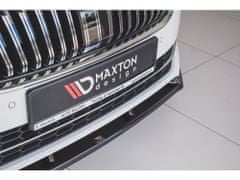 Maxton Design spoiler pod přední nárazník ver.2 pro Škoda Superb Mk3 FL Facelift, černý lesklý plast ABS