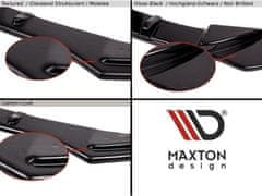 Maxton Design spoiler pod přední nárazník ver.2 pro Seat Leon Cupra Mk3 Facelift, černý lesklý plast ABS