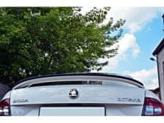 Maxton Design prodloužení spoileru pro Škoda Octavia RS Mk3, černý lesklý plast ABS, sedan