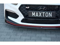 Maxton Design spoiler pod přední nárazník ver.2 pro Hyundai i30 N Mk3, černý lesklý plast ABS