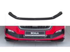 Maxton Design spoiler pod přední nárazník ver.3 pro Škoda Scala, černý lesklý plast ABS