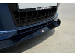 Maxton Design spoiler pod přední nárazník pro Audi A6 C6, černý lesklý plast ABS
