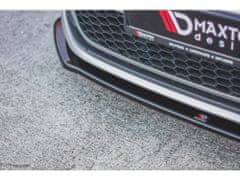 Maxton Design spoiler pod přední nárazník ver.2 pro Volkswagen Golf GTI Mk7, černý lesklý plast ABS
