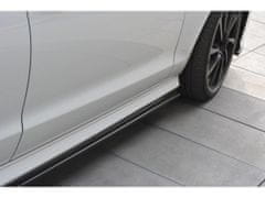 Maxton Design difuzory pod boční prahy pro Audi A6 C7 FL, černý lesklý plast ABS
