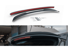 Maxton Design prodloužení spoileru pro Seat Leon Cupra Mk3 Facelift, černý lesklý plast ABS, ST (combi)