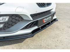 Maxton Design spoiler pod přední nárazník ver.1 pro Renault Megane RS Mk4, černý lesklý plast ABS