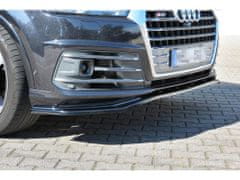 Maxton Design spoiler pod přední nárazník pro Audi Q7 Mk2 S-Line, černý lesklý plast ABS