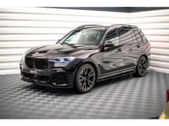 Maxton Design difuzory pod boční prahy pro BMW X7 G07, černý lesklý plast ABS