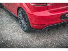 Maxton Design "Racing durability" boční difuzory pod zadní nárazník pro Volkswagen Golf GTI Mk6, plast ABS bez povrchové úpravy