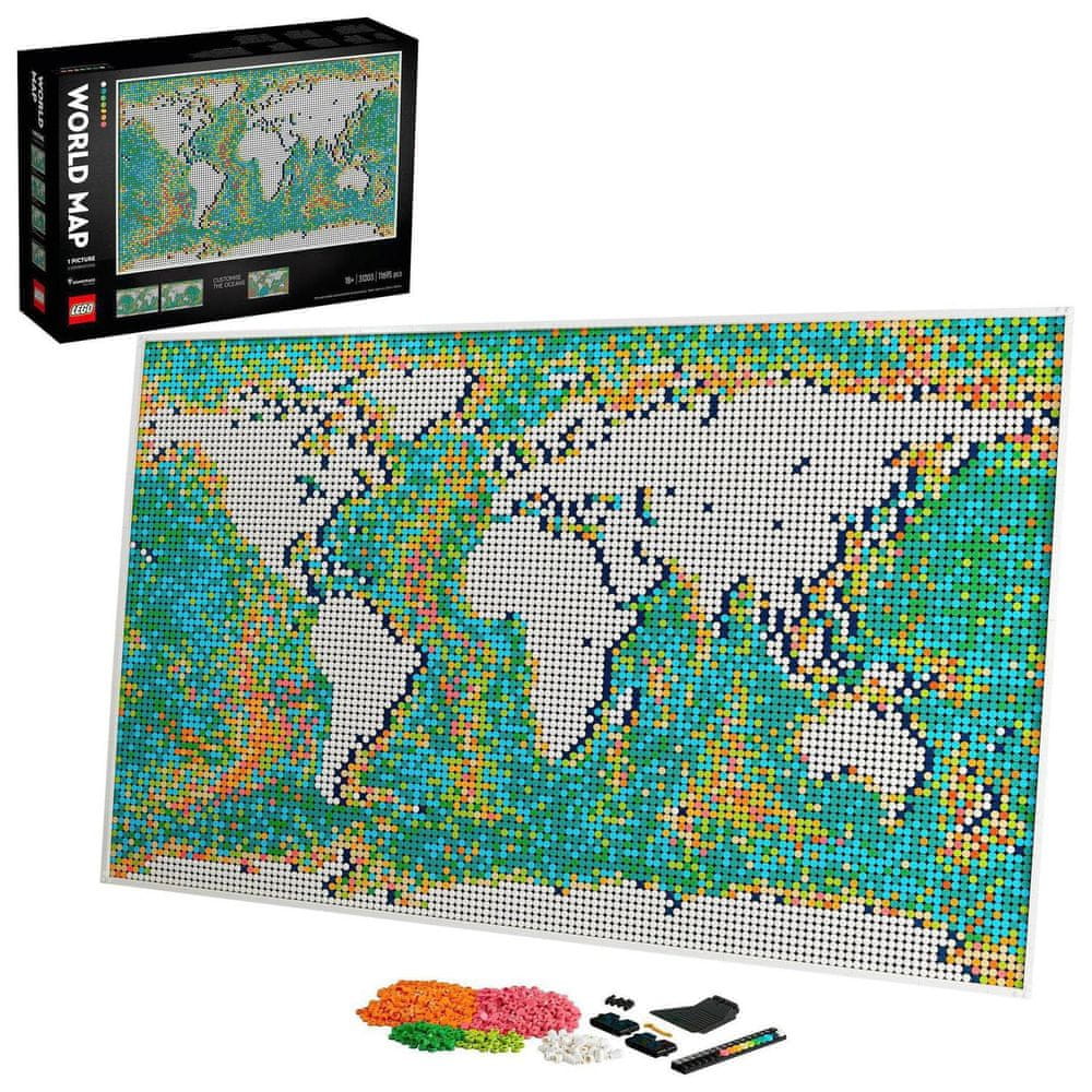 LEGO Art 31203 Mapa světa