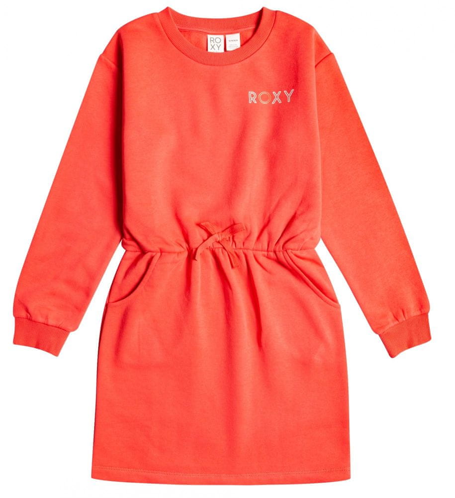 Roxy dívčí mikinové šaty Sunday Smile ERGKD03178-RMZ0 6 oranžová