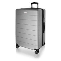AVANCEA® Cestovní kufr DE2966 Stříbrný L 76x50x33 cm