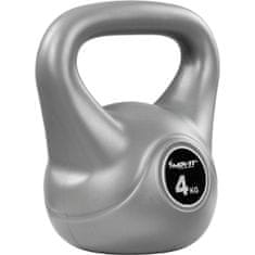 shumee Kettlebell činka šedá - 4 kg