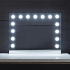 Greatstore Aquamarin Koupelnové LED zrcadlo Holywood 58 x 43 cm